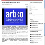 Notas de Prensa, ArtBo 2011